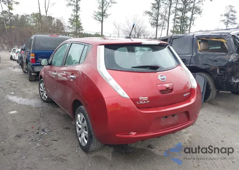 2014 Nissan Leaf S z USA, uszkodzony, nr VIN 1N4AZ0CPXEC332493